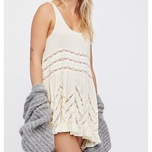 Free People Trapeze Slip w/Lace
